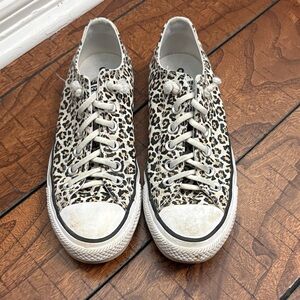 Converse All Star Leopard Print 7.5 Women’s Shoes